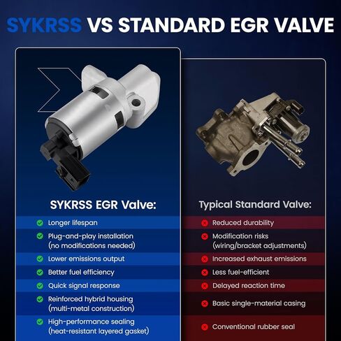 EGR Valve EGV1149 Compatible with Dodge Grand Caravan 2008-2010, Compatible with Chrysler Town 2008-2010 & Country 3.8L V6 | Replaces 4593896AB, Standard EGR1909 | Fits Wrangler 3.8L in Saudi Arabia