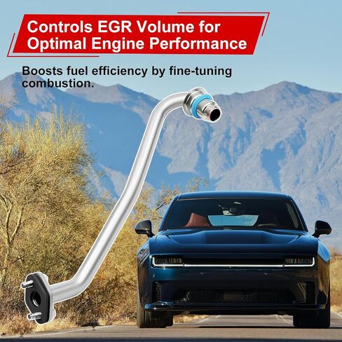EGR Valve to Intake Plenum Tube Line Compatible with Dodge Challenger 2009-2010, Charger 2006-2010, Magnum 2007-2008, Chrysler 300 2005-2010 3.5L V6 4593582AA, 4593582AB, 04591250, 4591250, 598-171 in Saudi Arabia