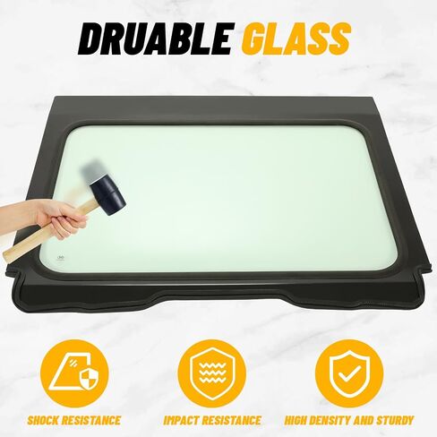 KUAFU Full Glass Windshield Compatible with 2020-2024 Polaris RZR Pro XP 2 and 4 seat models Ultimate/Premium/Sport/Orange Madness LE Glass Windscreen in Saudi Arabia