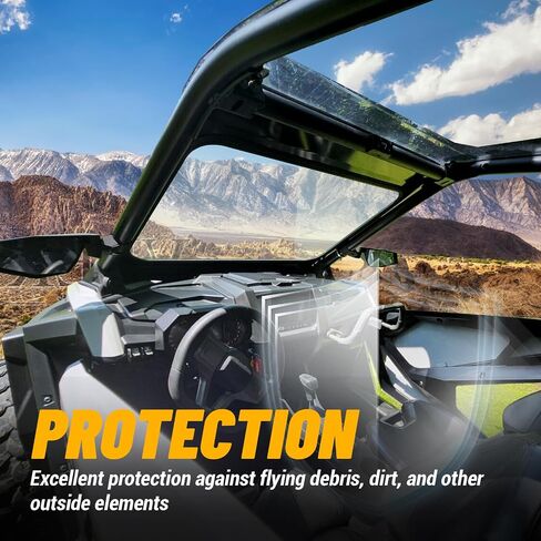 KUAFU Full Glass Windshield Compatible with 2020-2024 Polaris RZR Pro XP 2 and 4 seat models Ultimate/Premium/Sport/Orange Madness LE Glass Windscreen in Saudi Arabia