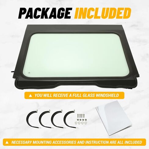 KUAFU Full Glass Windshield Compatible with 2020-2024 Polaris RZR Pro XP 2 and 4 seat models Ultimate/Premium/Sport/Orange Madness LE Glass Windscreen in Saudi Arabia