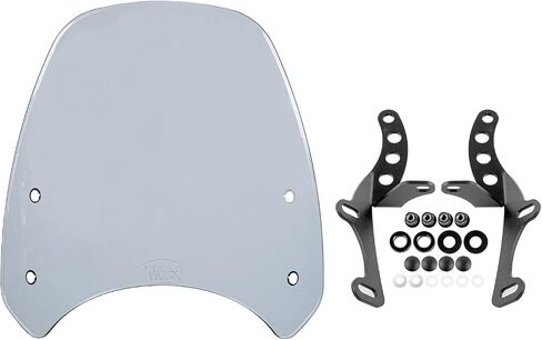 Motorcycle Windshield Deflector Double Bubble Windscreen Fit for Eliminator 500 2024 2025 Wind Shield Screen Visor Flyscreen, Black in Saudi Arabia