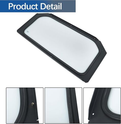 WFLNHB Full Glass Windshield Black Replacement for Can-Am Maverick X3 2017 2018-2024 in Saudi Arabia