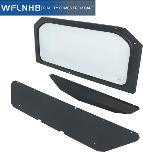 WFLNHB Full Glass Windshield Black Replacement for Can-Am Maverick X3 2017 2018-2024 in Saudi Arabia