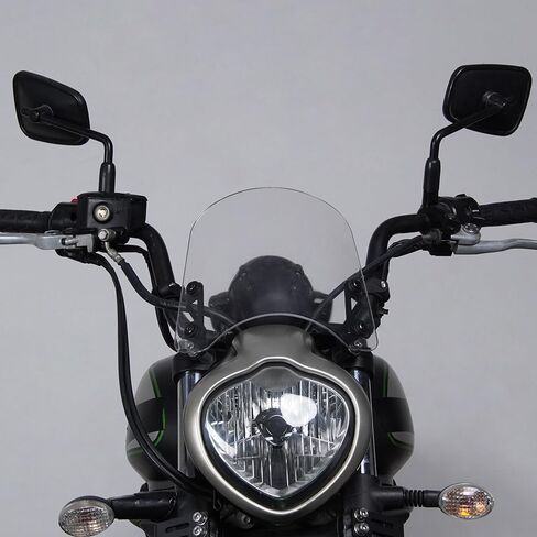 الزجاج الأمامي للدراجات النارية Xitomer متوافق مع Vulcan S 650 VN650 2015-2024 Vulcan S 650 VN650 الزجاج الأمامي مع دعامة، عاكس الرياح (شفاف) in Kuwait