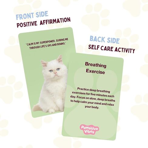 بطاقات التأكيد الإيجابية لمحبي الكلاب - 50 بطاقة تحفيزية يومية وتقنيات العناية الذاتية لتخفيف التوتر والقلق - هدايا ملهمة للكلاب للنساء لعيد الميلاد أو عيد الميلاد in Kuwait