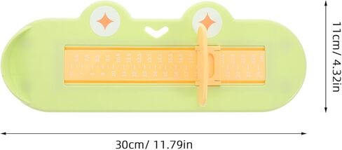 مقياس القدم لقياس الحذاء الدقيق، جهاز قياس متعدد الاستخدامات للأولاد والبنات، مسطرة قدم مريحة للاستخدام المنزلي للصنادل والأحذية الرياضية in Kuwait