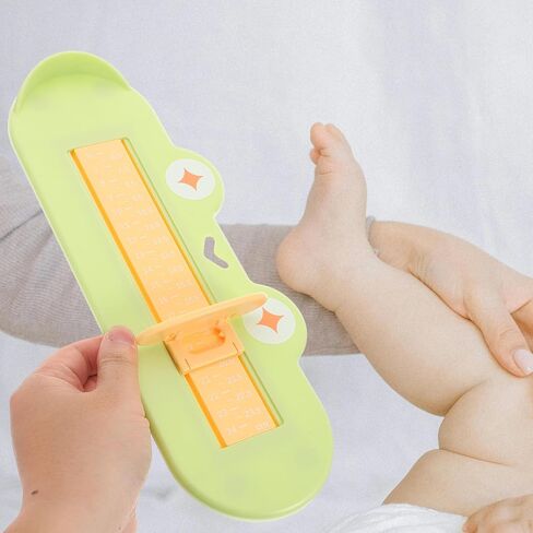 مقياس القدم لقياس الحذاء الدقيق، جهاز قياس متعدد الاستخدامات للأولاد والبنات، مسطرة قدم مريحة للاستخدام المنزلي للصنادل والأحذية الرياضية in Kuwait