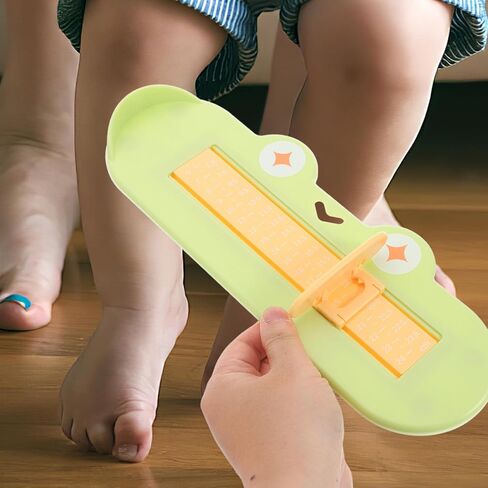 مقياس القدم لقياس الحذاء الدقيق، جهاز قياس متعدد الاستخدامات للأولاد والبنات، مسطرة قدم مريحة للاستخدام المنزلي للصنادل والأحذية الرياضية in Kuwait