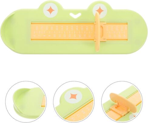 مقياس القدم لقياس الحذاء الدقيق، جهاز قياس متعدد الاستخدامات للأولاد والبنات، مسطرة قدم مريحة للاستخدام المنزلي للصنادل والأحذية الرياضية in Kuwait