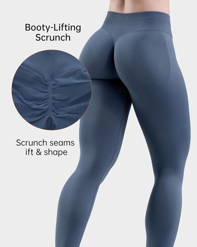 Adamotto Workout Leggings for Women - Tummy Control Mid Rise Gym Yoga Pilates Athletic Pants in Saudi Arabia