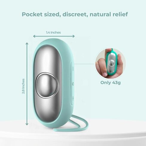 جهاز مساعدة النوم Glowco CalmCarry - أداة استرخاء محمولة باليد، تدعم الهدوء والتركيز والإغاثة اللطيفة، قابلة لإعادة الشحن عبر USB، جهاز صحي محمول للبالغين والأطفال | البط البري الهدوء كاري in Kuwait