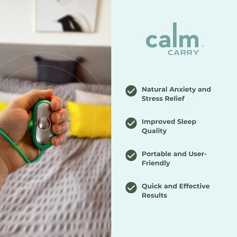 جهاز مساعدة النوم Glowco CalmCarry - أداة استرخاء محمولة باليد، تدعم الهدوء والتركيز والإغاثة اللطيفة، قابلة لإعادة الشحن عبر USB، جهاز صحي محمول للبالغين والأطفال | البط البري الهدوء كاري in Kuwait