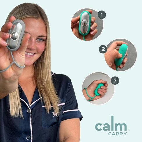 جهاز مساعدة النوم Glowco CalmCarry - أداة استرخاء محمولة باليد، تدعم الهدوء والتركيز والإغاثة اللطيفة، قابلة لإعادة الشحن عبر USB، جهاز صحي محمول للبالغين والأطفال | البط البري الهدوء كاري in Kuwait