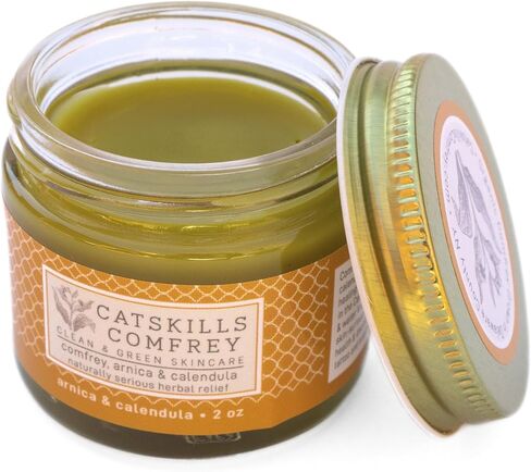 Catskills Comfrey, Arnica & Calendula (2oz) — 3 in 1 Comfrey Salve for Bone Healing Organic — Comfrey Oil Cream, Only 4 Natural Ingredients — Home-Grown & Home-Made, Multi-use Natural Skincare in Saudi Arabia