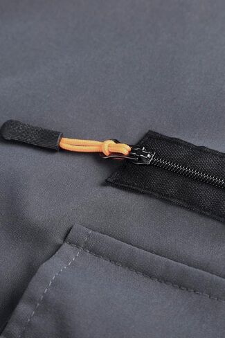 Men's Fashion Cargo Pants Comfort Fit with Vibrant Orange Zippered Pockets in Saudi Arabia