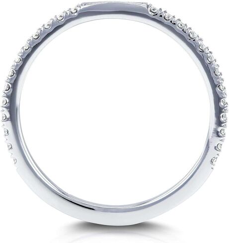 خاتم زفاف Kobelli Lab Grown Diamond Notched Shadow 1/8 قيراط ذهب وردي عيار 14 قيراط (DEF/VS) in Kuwait