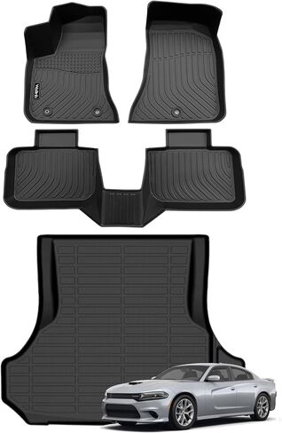 Floor Mat Custom for Honda Ridgeline 2017-2024 All Weather Protection Waterproof Non-Slip Floor Liners Fit 1st& 2nd Row Accessories Black in Kuwait