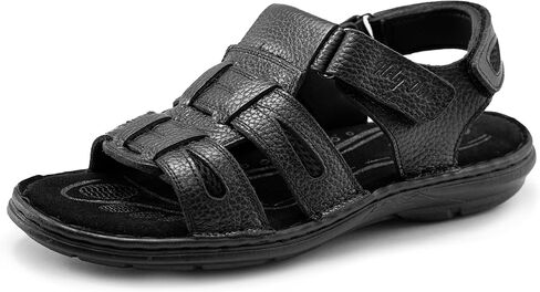 Holy dove Men's Sandals Open Toe Leather Fisherman Sport Hiking Outdoor Casual Summer Sandals Shoes for Men in Kuwait