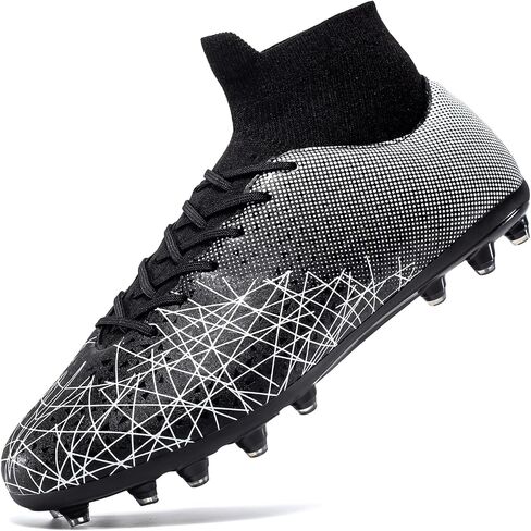 Kids Soccer Cleats High Top Training Youth Football Cleats, Boys Girls Athletic Outdoor in Saudi Arabia