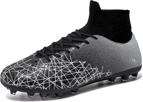 Kids Soccer Cleats High Top Training Youth Football Cleats, Boys Girls Athletic Outdoor in Saudi Arabia
