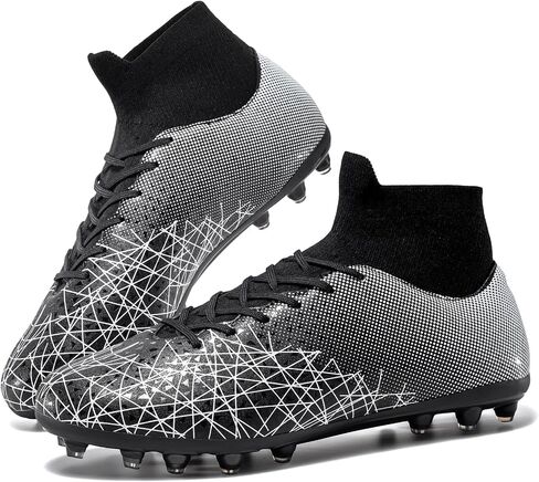 Kids Soccer Cleats High Top Training Youth Football Cleats, Boys Girls Athletic Outdoor in Saudi Arabia