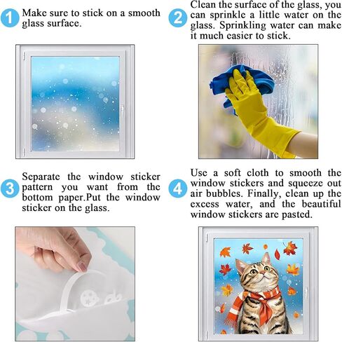 Valentine's Day Window Clings Window Stickers Love Heart Dog Double-Sided Glass Decals for Wedding Anniversary Home Office Classroom Party Wall Decor, 9 Sheets in Saudi Arabia