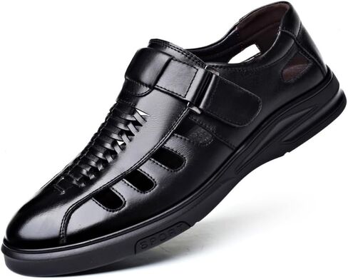 UIKGITP Men's Summer Working Business Dress Sandals Huaraches para Hombres Fisherman Synthetic Leather Walking Office Breathable Oxfords in Saudi Arabia