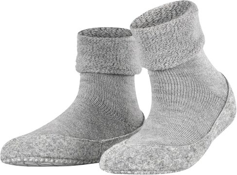 جوارب FALKE النسائية Cosyshoe، دافئة ومريحة، صوف ميرينو، جوارب منزلية سميكة للشتاء والخريف، مقابض على النعل، رمادي (رمادي فاتح 3400)، 9.5-10.5، زوج واحد in Kuwait
