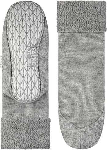 FALKE Women's Cosyshoe Slipper Socks, Cozy Warm, Merino Wool, Thick House Socks for Winter and Fall, Grips On Sole, Grey (Light Grey 3400), 9.5-10.5, 1 Pair in Kuwait