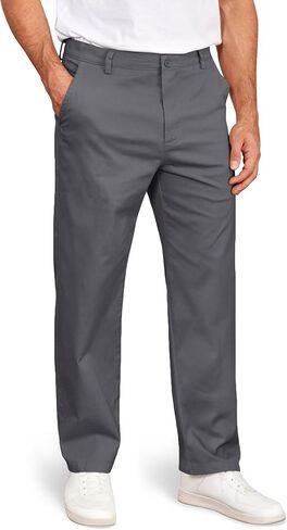 COOFANDY Mens Casual Chinos Pants Classic Relaxed Fit Khaki Pants Wrinkle Free Stretch Dress Pants in Saudi Arabia