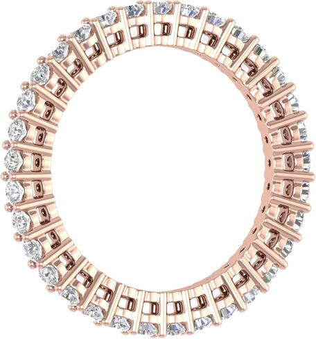 FINEROCK 1 Carat Diamond Eternity Wedding Band in 14K Gold in Kuwait