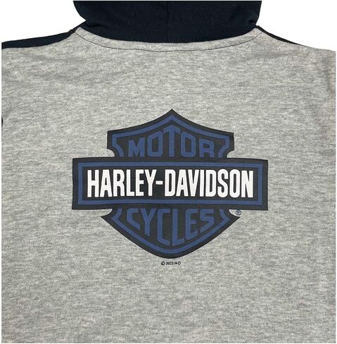 Harley-Davidson Little Boys' Bar & Shield Fleece Zip-Up Toddler Hoodie in Saudi Arabia