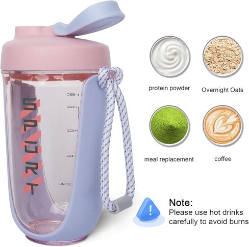 أكواب شيكر لمخفوق البروتين، زجاجة شيكر بروتين 20 أونصة، مقاومة للتسرب، شيكر مثالي للصالة الرياضية، زجاجة ما قبل التمرين، كوب شيكر كوكتيل، مخفوقات مكملة لفقدان الوزن in Kuwait