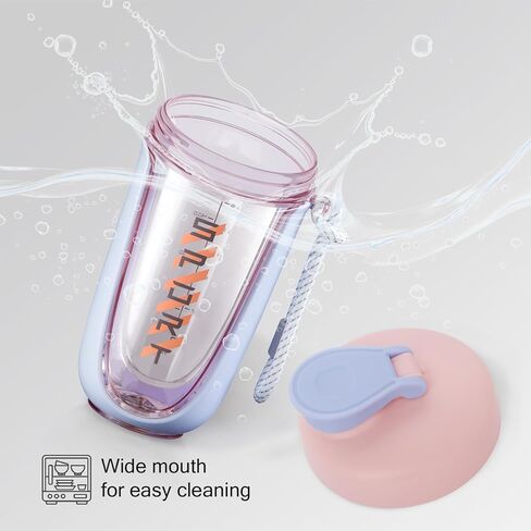 أكواب شيكر لمخفوق البروتين، زجاجة شيكر بروتين 20 أونصة، مقاومة للتسرب، شيكر مثالي للصالة الرياضية، زجاجة ما قبل التمرين، كوب شيكر كوكتيل، مخفوقات مكملة لفقدان الوزن in Kuwait