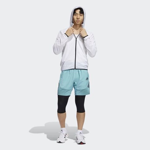 adidas Mens Training Heat.Rdy Warrior Light Woven Track Jacket, White in Saudi Arabia