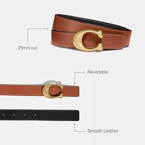 Coach 25mm Sculpted C Reversible Belt in Saudi Arabia