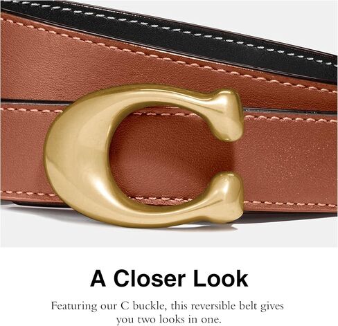 Coach 25mm Sculpted C Reversible Belt in Saudi Arabia