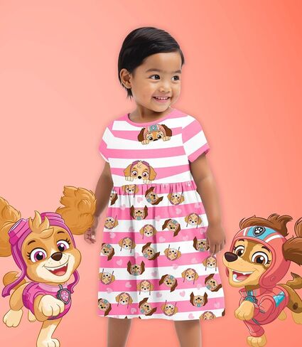 Paw Patrol Girls Dress - Skye Everest Liberty Sweetie Outfit Skirt Toddlers to Birthday Girls Clothes in Saudi Arabia