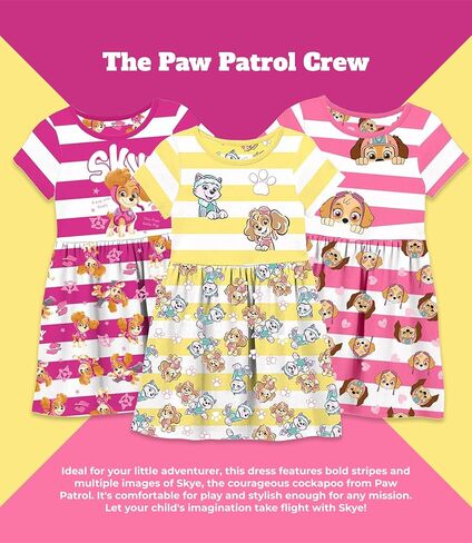 Paw Patrol Girls Dress - Skye Everest Liberty Sweetie Outfit Skirt Toddlers to Birthday Girls Clothes in Saudi Arabia