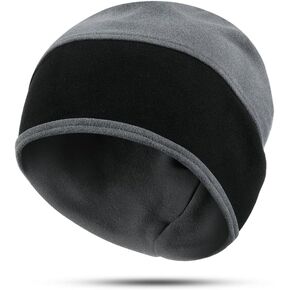 Fleece Winter Warm Skull Cap - Mens Womens Skull Beanie Hat for Running Skiing Hiking in Kuwait