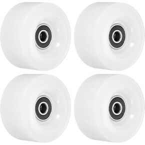 عجلات تزلج دوارة مقاس 32 × 58 مم من باتيكل مع محامل، 4 عبوات 82A رباعية بديلة للتزلج على لوح تزلج مزدوج الصف في الداخل أو الخارج، وردي in Kuwait