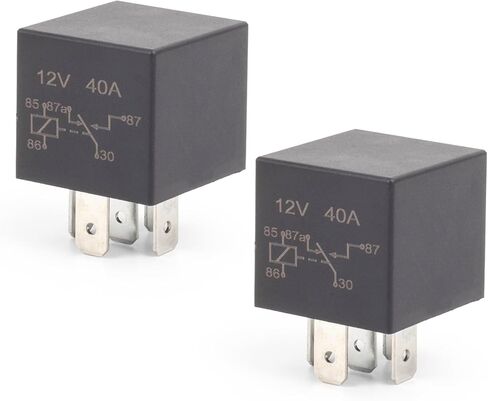 ENA 2 حزمة 5 دبوس 40AMP 12V DC SPDT متعددة الأغراض كاتب التتابع التبديل RY116 15-50961 FOAB-14B192-AA استبدال السيارات لمنفاخ مضخة وقود المحرك A / C ضاغط استبدال الملحقات العالمية in Saudi Arabia