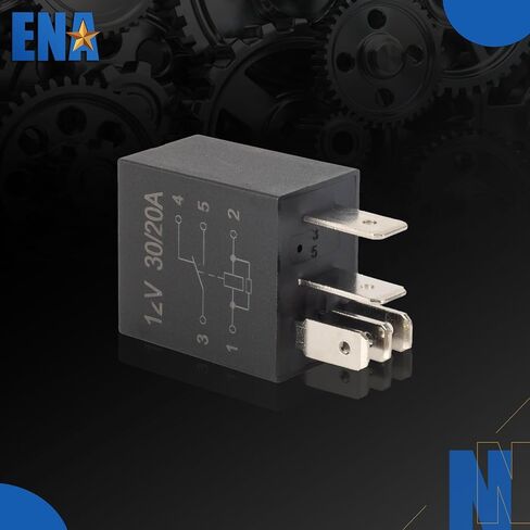 ENA 4 حزمة 5 دبوس 30AMP 12V DC SPST العالمي متعدد الأغراض التتابع السيارات السلطة بداية التتابع للقوارب المشجعين السيارات أضواء السيارة استبدال الملحقات in Saudi Arabia