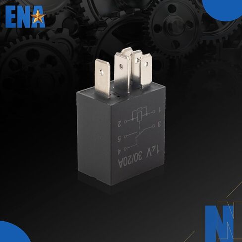 ENA 4 حزمة 5 دبوس 30AMP 12V DC SPST العالمي متعدد الأغراض التتابع السيارات السلطة بداية التتابع للقوارب المشجعين السيارات أضواء السيارة استبدال الملحقات in Saudi Arabia