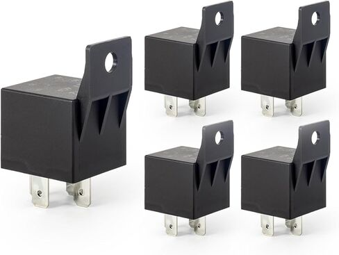 ENA 5 حزمة 4-Pin 40AMP 12V DC SPST متعددة الأغراض بداية التتابع التبديل RY266 JD2912-1H-12VDC مرحل السيارات للقوارب المشجعين أضواء السيارات السيارات استبدال الملحقات العالمية in Saudi Arabia