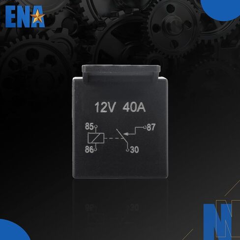 ENA 5 حزمة 4-Pin 40AMP 12V DC SPST متعددة الأغراض بداية التتابع التبديل RY266 JD2912-1H-12VDC مرحل السيارات للقوارب المشجعين أضواء السيارات السيارات استبدال الملحقات العالمية in Saudi Arabia