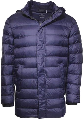Calvin Klein Men's Water Resistant Zip Front Hooded Down Puffer Jacket in Saudi Arabia