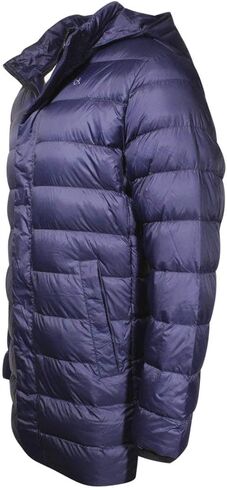 Calvin Klein Men's Water Resistant Zip Front Hooded Down Puffer Jacket in Saudi Arabia