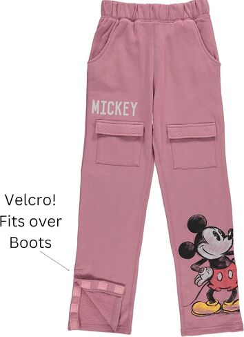 Boys Mickey Mouse Adaptive T-Shirt & Cargo Sweatpants Set, Classic Mickey Mouse Clothing Little and Big Boys Sizes in Saudi Arabia
